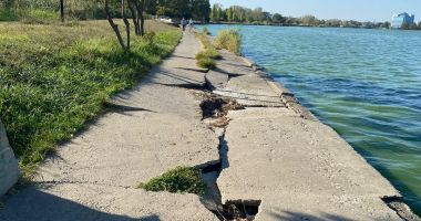 Malurile Lacului Tăbăcărie, un pericol pentru constănțeni! „Dacă nu vezi crăpăturile, îți rupi picioarele” - 2