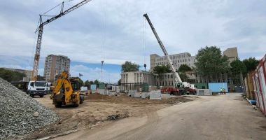 Se lucrează de zor la modularul din curtea Spitalului de Boli Infecţioase. "Ar trebui să fie gata în luna noiembrie" - 2