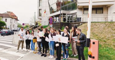 Cazul Vlad Pascu. Studenții din Constanța au protestat în fața Tribunalului: "Judecătoarea nu își face datoria" - 2