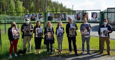 AFP - Organizaţia „Reporteri fără frontiere” a protestat la graniţa cu Belarus