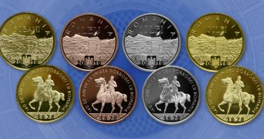Stire din Economie : BNR lansează trei monede dedicate împlinirii a 140 de ani  de la unirea Dobrogei cu România
