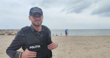 Impresiile unui polițist erou, detașat pe litoral: „Experiență solicitantă, dar frumoasă, din care am avut ce învăța”