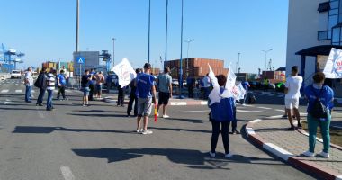 Sindicaliștii protestatari cer demisia conducerii companiei Constanța South Container Terminal - 10