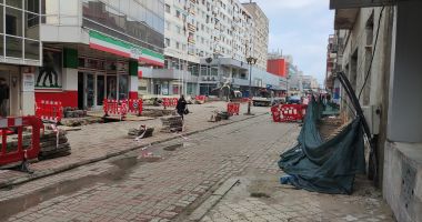 Strada Ștefan cel Mare, un imens șantier! Pietonii fac slalom printre tranșee și utilaje - 5