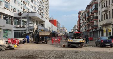 Strada Ștefan cel Mare, un imens șantier! Pietonii fac slalom printre tranșee și utilaje - 4