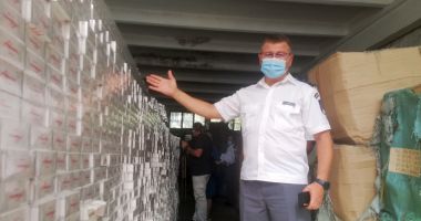 Captură de răsunet la Garda de Coastă. Camera de corpuri delicte, "burdușită" cu țigări de contrabandă! - 4