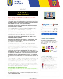 Virusul pervers: cere bani în numele Poliției! - 2