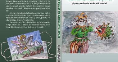Stire din Cultură-Educație : Volumul „Terapie intensivă cu Satiră și Umor”, semnat de Clubul Umoriștilor Constănțeni, a intrat la tipar