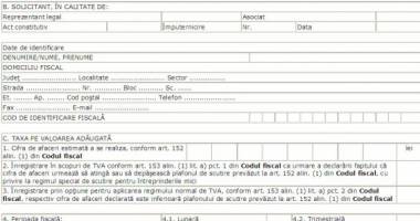 Stire din Economie : Formulare noi pentru TVA
