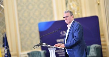 Șeful Statului Major al Forțelor Navale Române și Atașatul naval al SUA în România, la „International Public Forum. NATO și provocǎrile pentru 2023 – 2024”, eveniment organizat de ADDJC - 3