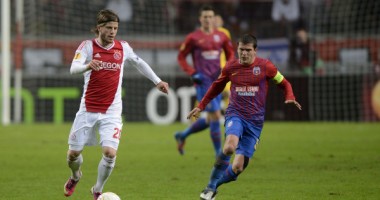 Stire din Sport : Steaua, înfrângere cu Ajax în 16-imile Europa League