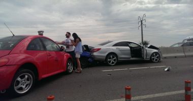 Accident în lanț la ieșire din Constanța! Șapte autovehicule implicate - 4