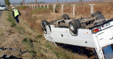 Stire din Eveniment : Grav accident rutier cu un microbuz plin cu constănțeni