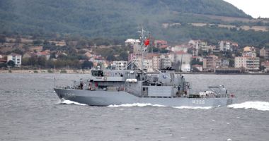 Misiune dificilă pentru nava "Cpt.-comandor Alexandru Cătuneanu", în strâmtoarea Dardanele - 2