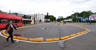 Sens giratoriu pe bd. 1 Decembrie, zonă pietonală și parcare uriașă, în zona Gării Constanța - 4