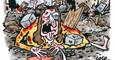 Galerie foto / Italienii, înfuriați de o caricatură din Charlie Hebdo - 2