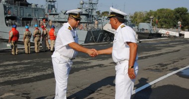Corveta "Contraamiral Horia Macellariu" a revenit, ieri, acasă - 2