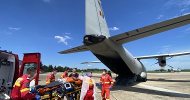 GALERIE FOTO. Cei doi RĂNIȚI GRAV în explozia de la Petromidia, transportaţi în Germania - 3