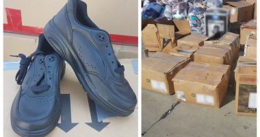 Stire din Eveniment : Pantofi confiscați de polițiștii Gărzii de Coastă