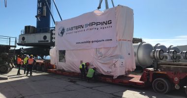 Generatorul pentru centrala termo-electrică Romgaz de la Iernut, încărcat în Portul Constanța - 3