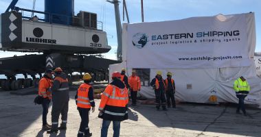 Generatorul pentru centrala termo-electrică Romgaz de la Iernut, încărcat în Portul Constanța - 2