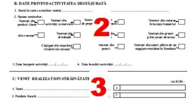 Ghid explicativ pentru declarația fiscală 201