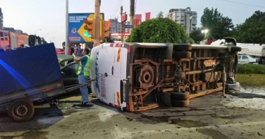 Grav accident rutier,  la intrarea în Constanța - 1