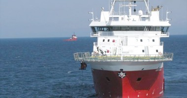 Nava "GSP Prince" execută cercetări subacvatice pentru proiectul South Stream - 2
