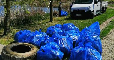 Cauciucuri, beton de la construcții și lăzi de bere, recuperate din Lacul Tăbăcărie - 3