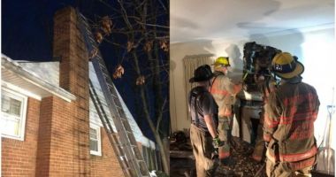 Stire din Actualitate : Un hoț a încercat să intre pe horn pentru a jefui o casă, dar a rămas blocat