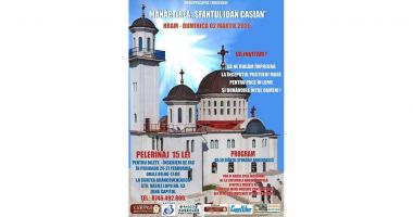 Stire din Cultură-Educație : Invitație la Hramul Mănăstirii "Sfântul Ioan Casian" – 2 Martie 2025