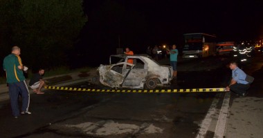 VIDEO! GRAV ACCIDENT RUTIER în CONSTANȚA / Autoturism făcut SCRUM după ce s-a izbit de un microbuz. Un tânăr a murit carbonizat - Imagini ȘOCANTE! - 23