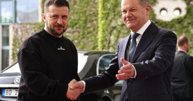 Stire din Actualitate : Olaf Scholz l-a primit pe Volodimir Zelenski la Berlin: Germania va sprijini Ucraina „cât timp va fi necesar”