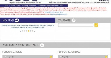 Stire din Economie : ANAF a lansat platforma online prin care persoanele pot afla date despre situația lor fiscală