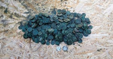 Stire din Social : Un bărbat a găsit 400 de monede de argint în curtea casei