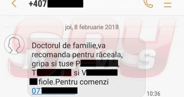 Stire din Social : Ai primit acest SMS de la "medicul de familie"? ATENȚIE, ESTE ESCROCHERIE!