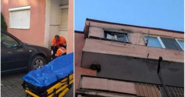 Un bărbat a căzut de la etajul 4, în timp ce ținea o "predică" în balcon