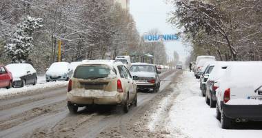 IMAGINI DE BASM / Prima ninsoare din această iarnă la Constanța - 10