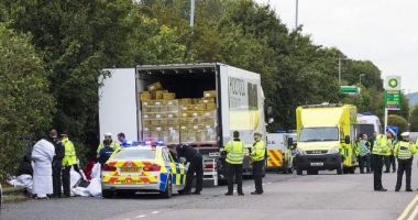 Stire din Actualitate : 21 de persoane, găsite într-un camion frigorific, condus de un român