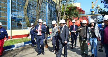 Galerie foto / Ambasadoarea Franței în România, vizită la Șantierul Naval Constanța - 3
