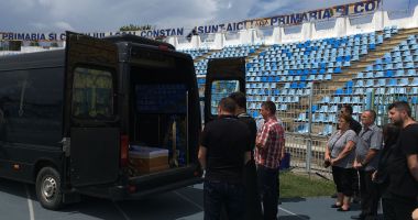 GALERIE FOTO. Dumitru Mihăilescu, condus pe ultimul drum. Cortegiul funerar s-a oprit și la Stadionul Farul - 5