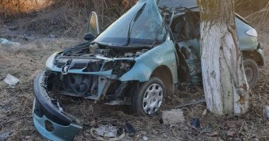 TRAGEDIE LA CONSTANȚA! Un mort și un rănit grav, după ce s-au izbit cu mașina în pom - 2