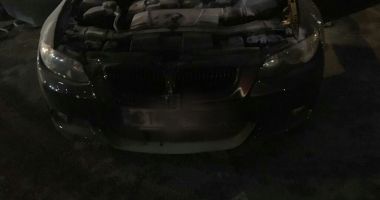 Un BMW în flăcări, în Mamaia Nord - 3