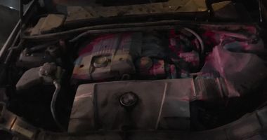 Un BMW în flăcări, în Mamaia Nord - 2
