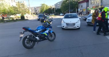 Motociclist accidentat de o șoferițä care nu i-a acordat prioritate - 2