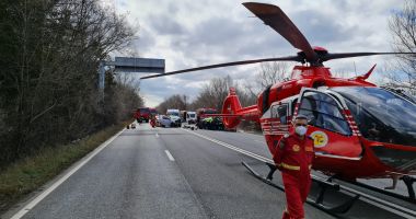 Stire din Eveniment : ACCIDENT GRAV în zona Hanul Morii. Intervine elicopterul SMURD
