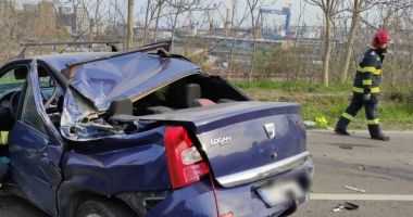 FOTO / Mașină răsturnată, la Constanța! O victimă - 2