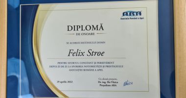Felix Stroe, Președinte de Onoare al Asociației Române a Apei! - 2