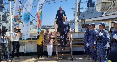 Galerie FOTO / Eveniment istoric în Portul Militar Constanţa! Ministrul Apărării, Vasile Dîncu, prezent la desemnarea Navei-școală "Mircea" ca ambasador al României Sustenabile - 2