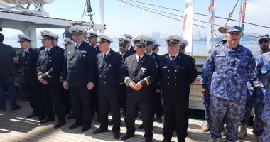 Galerie FOTO / Eveniment istoric în Portul Militar Constanţa! Ministrul Apărării, Vasile Dîncu, prezent la desemnarea Navei-școală "Mircea" ca ambasador al României Sustenabile - 10